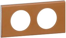 Рамка универсальная Legrand Celiane Corian 2-м. кожа карамель картинка